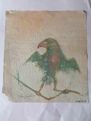 Leo Guida, Eagle and Crow, Original MIxed Media, 1970s-ZCI-1379219