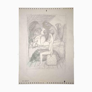 Leo Guida, Female Figure, Original Drawing, 1970s-ZCI-996197