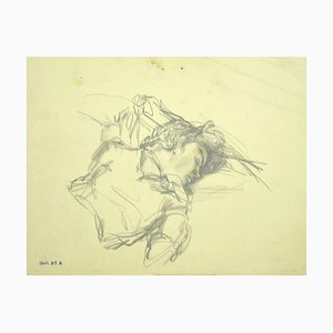 Leo Guida, Figure, Original Pencil Drawing, Late 20th Century-ZCI-820897