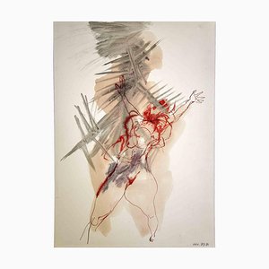 Leo Guida, Figure, Watercolor, 1970s-ZCI-1775571