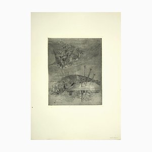 Leo Guida, Fish, Original Etching, 1970s-ZCI-898571