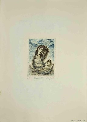 Leo Guida, Lemur, Original Etching, 1970s-ZCI-1379208