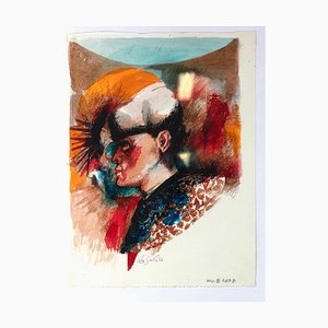 Leo Guida, Matador 2, 1960s, Original Mixed Media Drawing-ZCI-1378975