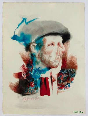 Leo Guida, Matador 3, 1960s, Original Mixed Media Drawing-ZCI-1378984