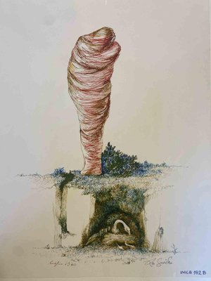 Leo Guida, Mummified Man, Drawing, 1970-ZCI-1788455