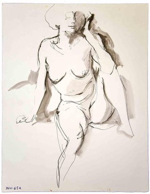 Leo Guida, Nude, Drawing, 1970s-ZCI-1769910