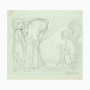 Leo Guida, Nude, Original Drawing, 1970-ZCI-1002198