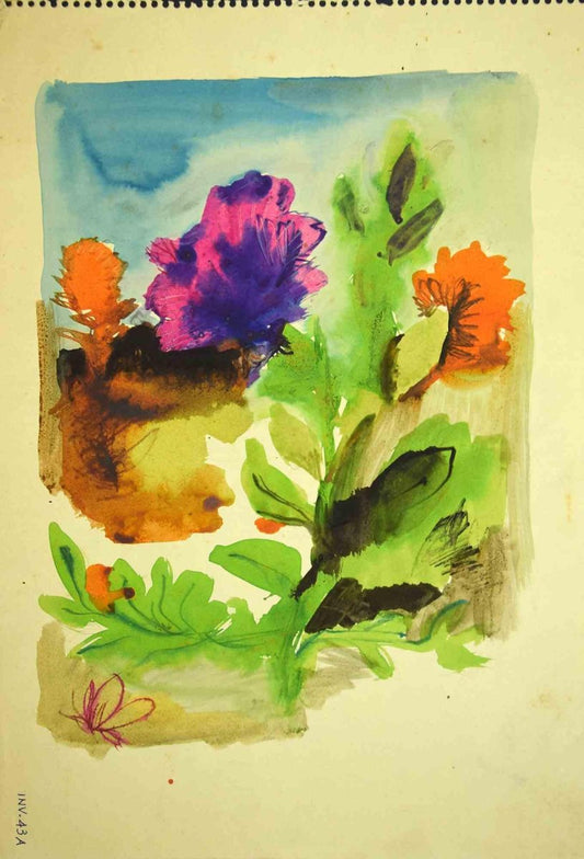 Leo Guida, Plants and Flowers, Drawing, 1970s