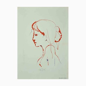 Leo Guida, Portrait, Original Drawing, 1970-ZCI-1002181