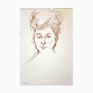 Leo Guida, Portrait, Original Drawing, 1970s-ZCI-997312