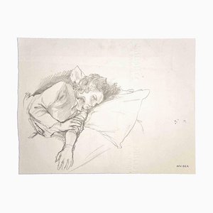 Leo Guida, Reclined Figures, Original Drawing, 1970s-ZCI-997313