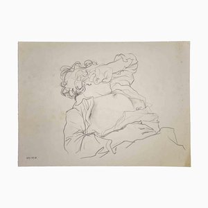 Leo Guida, Reclined Figures, Original Pencil Drawing, 1970s-ZCI-996237