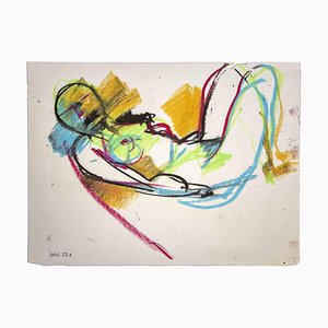 Leo Guida, Reclined Nude, Original Drawing, 1970s-ZCI-993318