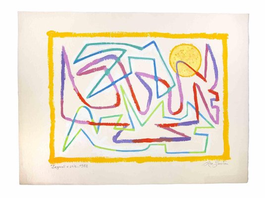 Leo Guida, Segnali e Sole, Original Drawing, 1988-ZCI-983899