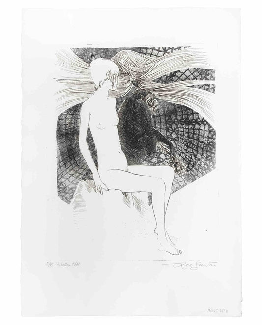 Leo Guida, Sibilla (Sibyl), Etching, 1972