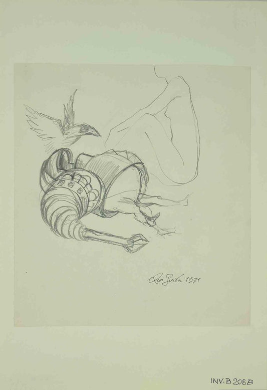 Leo Guida, Sketch, Original Drawing, 1971