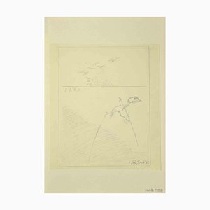 Leo Guida, Spider Bird, Original Pencil Drawing, 1972-ZCI-1379276