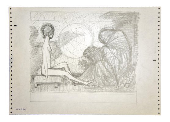 Leo Guida, Sybil, Original Drawing, 1970s-ZCI-1164115