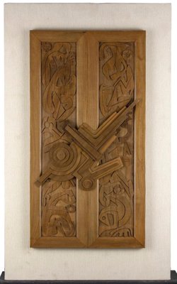 Leo Guida, The Big Door 3, Mahogany Relief, 1986-ZCI-1422425