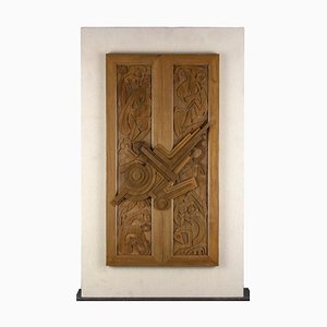 Leo Guida, The Big Door 3, Mahogany Relief, 1986-ZCI-1422425