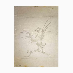 Leo Guida, The Bird, Pencil Drawing, 1970s-ZCI-1760685