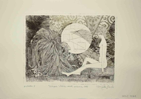 Leo Guida, The Conversation, Original Etching, 1972-ZCI-2025081