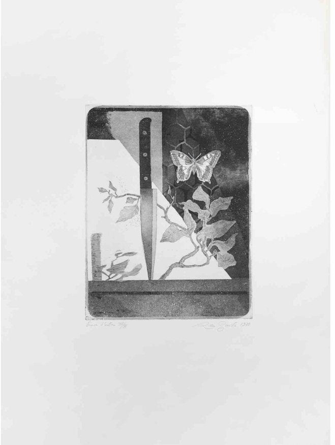 Leo Guida, The Knife and Butterfly, Etching, 1970s