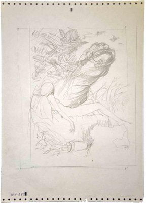 Leo Guida, The Nightmare, Original Pencil Drawing, 1970s-ZCI-1379272