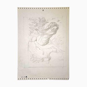 Leo Guida, The Nightmare, Original Pencil Drawing, 1970s-ZCI-1379272