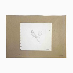 Leo Guida, The Nude and Parrot, Original Drawing, 1970s-ZCI-997304