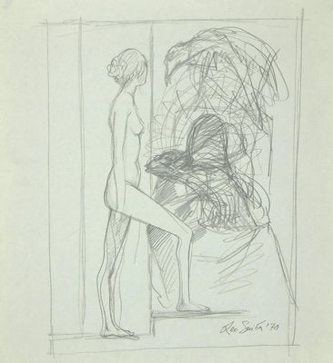 Leo Guida, The Sibyl, Pencil Drawing on Paper, 1970-ZCI-1775592