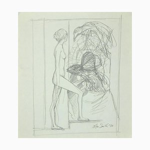 Leo Guida, The Sibyl, Pencil Drawing on Paper, 1970-ZCI-1775592