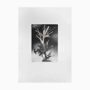 Leo Guida, The Tree at Villa, Etching, 1970s-ZCI-2029448