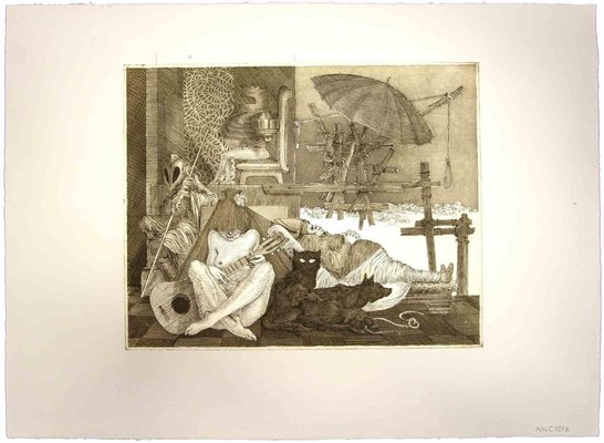 Leo Guida, The Years of Pain, Original Etching, 1975-ZCI-983962