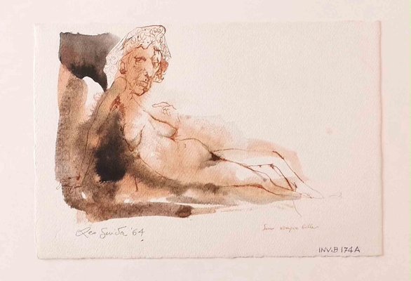 Leo Guida, Woman, Ink & Watercolor, 1964-ZCI-1761885