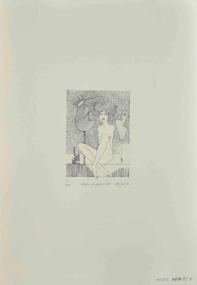 Leo Guida, Woman with Signals, Original Etching, 1989-ZCI-2024825