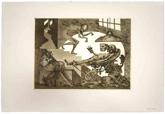 Leo Guide, Gli Anni del Dolore (The Years of Pain), 1975, Original Etching