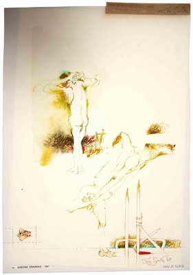 Leo Guide, Nude, Drawing, 1967-ZCI-1011261