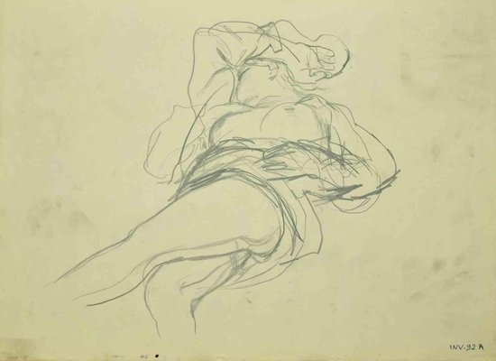 Leo Guide, Nude, Drawing, 1970s-ZCI-1011179