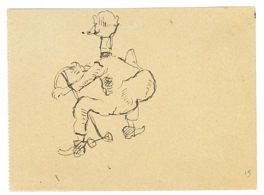 Leo Longanesi - Duck Man - Pen Drawing - 1937-ZCI-913443