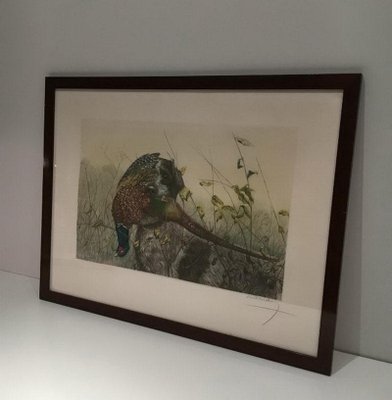 Léon Danchin, English Setter and Partridge, 1920s, Colored Lithograph-BA-658387