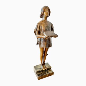 Léon Noel Delagrange, Page Figure on Base, 1900, Bronze-PCJ-1420523