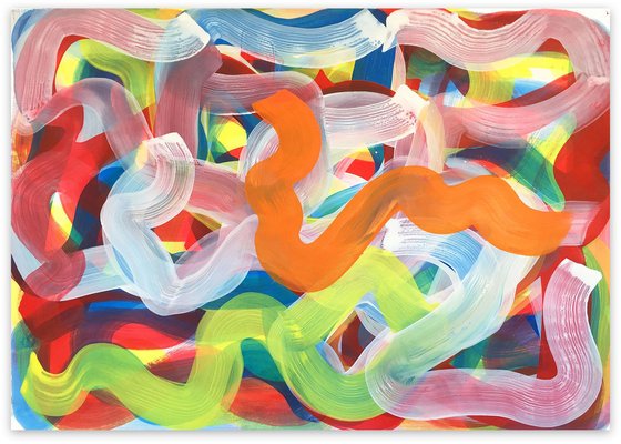 Leon Phillips, Squirm 10, Gouache on Paper, 2020-RMD-1444021