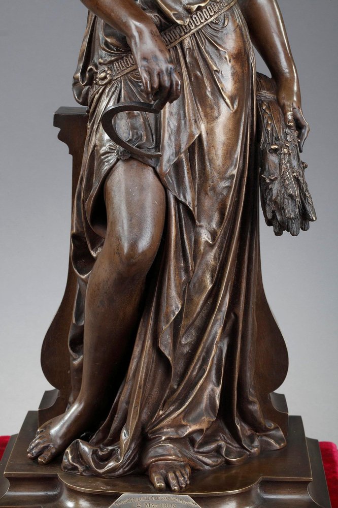 Léon Pilet, The Harvest, Allegorical Sculpture in Bronze