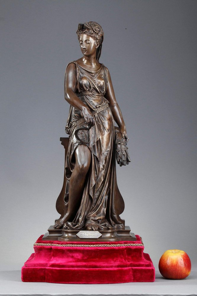 Léon Pilet, The Harvest, Allegorical Sculpture in Bronze