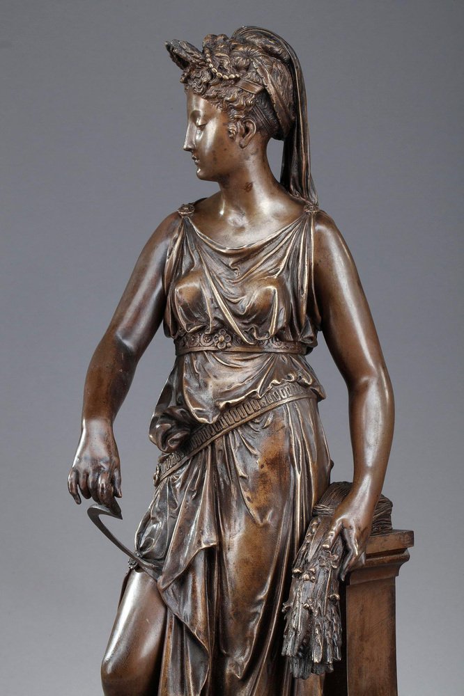 Léon Pilet, The Harvest, Allegorical Sculpture in Bronze