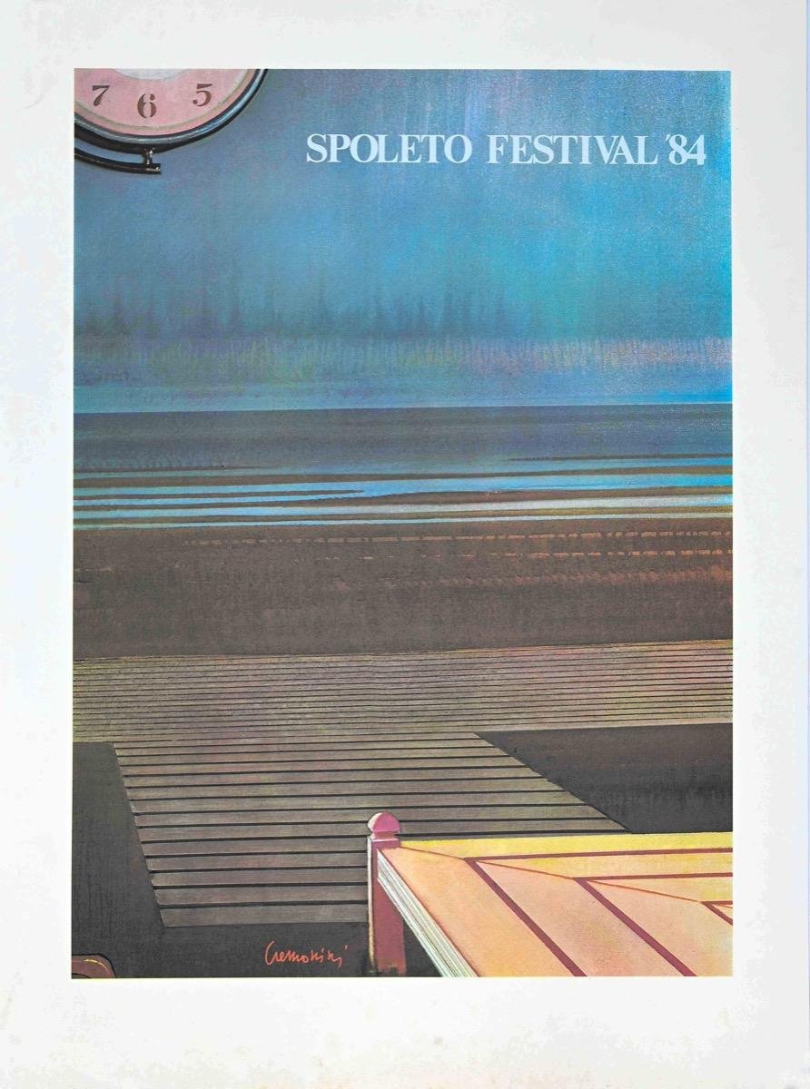 Leonardo Cremonini, Spoleto Festival, Offset and Lithograph, 1984