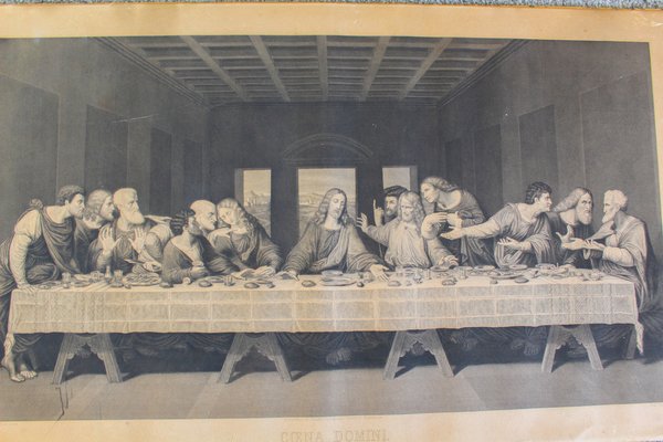 Leonardo Da Vinci, The Last Supper, 1800s, Reproduction Print-OAQ-1373445