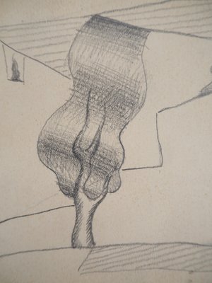 Léopold Survage, Cubist Landscape, Original Drawing-KHH-1267528