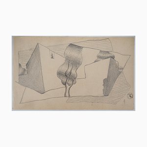 Léopold Survage, Cubist Landscape, Original Drawing-KHH-1267528